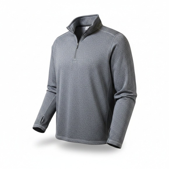 Tommy Bahama Other - Tommy Bahama IslandZone Mens Full Zip Fleece Jacket Gray Heathered Large